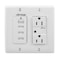 Hubbell Wiring Device-Kellems Duplex Straight Blade Receptacle, 5-15R, 15 A, 125V AC, 2 Pole, 3 Wire, Flush Mount, Grounded HBL5260WSA - alternate 2